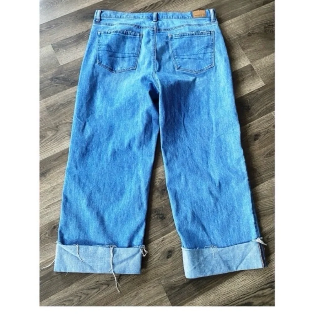 AMERICAN EAGLE Stovepipe Cuff Crop Jeans - Picture 9 of 13
